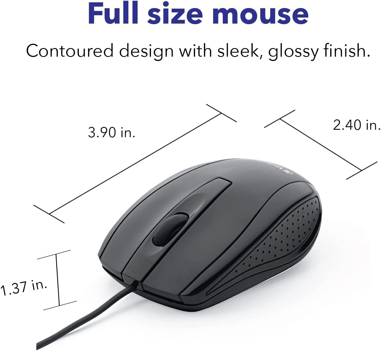 USB USB Wired Computer Mouse Verbatim Corded Mouse Laptops PCs