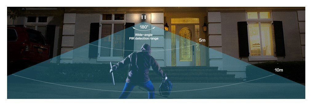1080P Spotlight Outdoor Home Security Camera HD Surveillance w Motion Detector