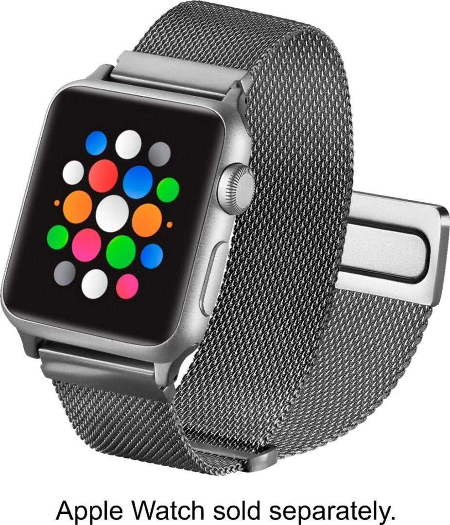 PT-AWB42SMB Platinum Genuine Magnetic Stainless Steel Mesh 42mm44mm Silver