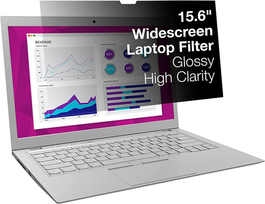 3M High Clarity Privacy Filter 156 Widescreen Laptop w Comply Attachments