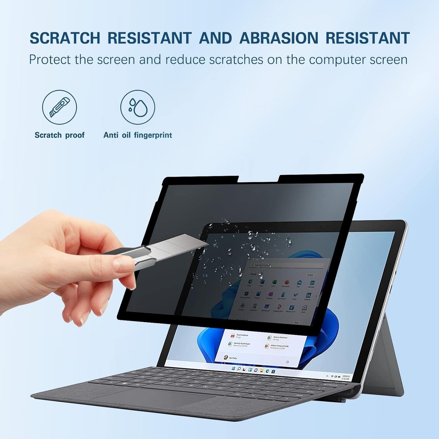 13.5" Privacy Screen for Surface Laptop 4/3/2/1– Anti-Blue Touch Ready Removable