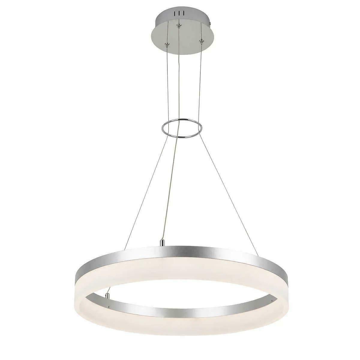 LED 20 Optical Artika Ring Pendant Circular Adjustable Height Dimmable Fixture