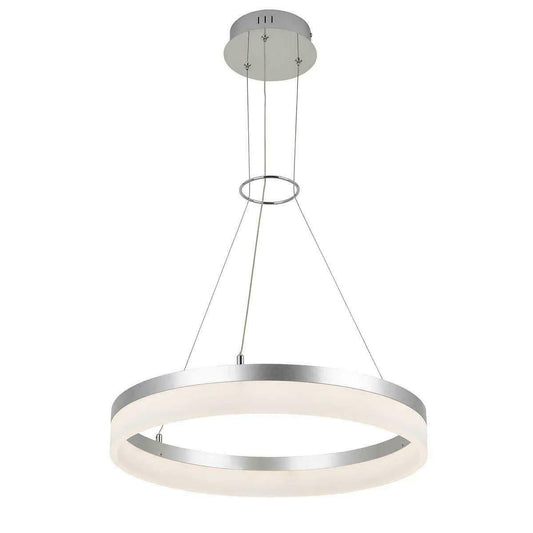 LED 20 Optical Artika Ring Pendant Circular Adjustable Height Dimmable Fixture