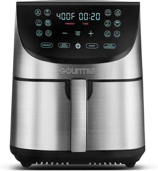 Gourmia Air Fryer Oven Digital Display 8 Quart Large AirFryer Cooker 12 Presets
