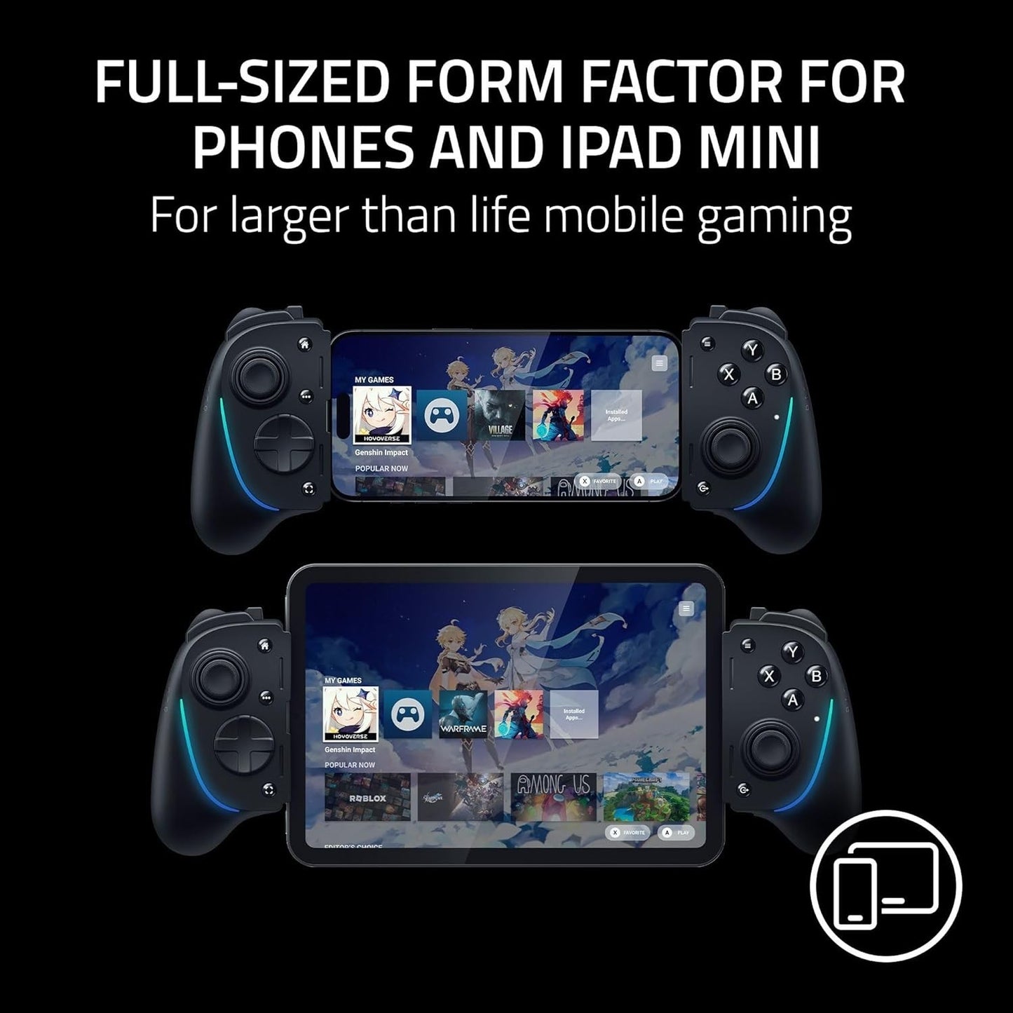 Razer Kishi Ultra Gamepad USB-C – PS5/Xbox/PC Streaming, RGB – iPhone/iPad