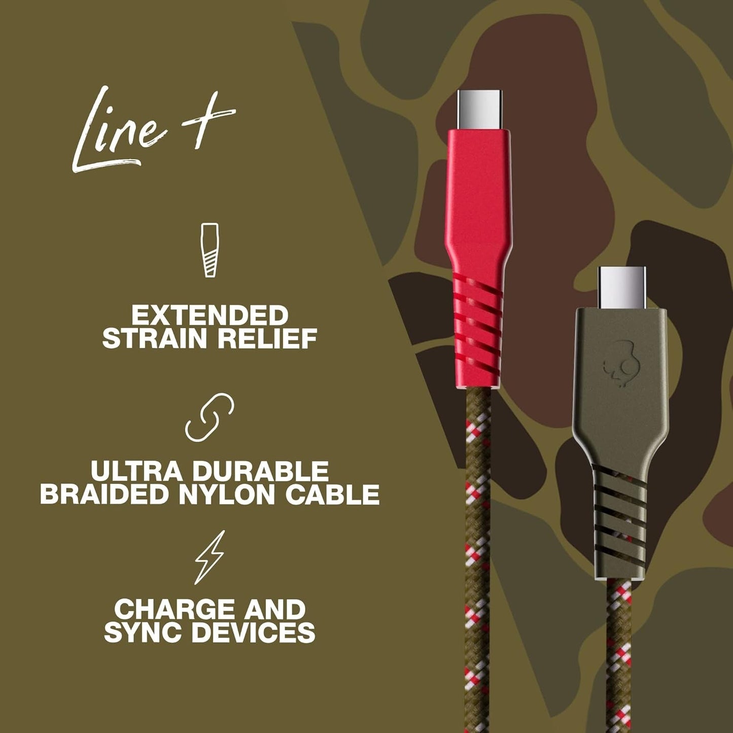 USB 60W Skullcandy Line Braided C Charger Cable C to C Fast Charg