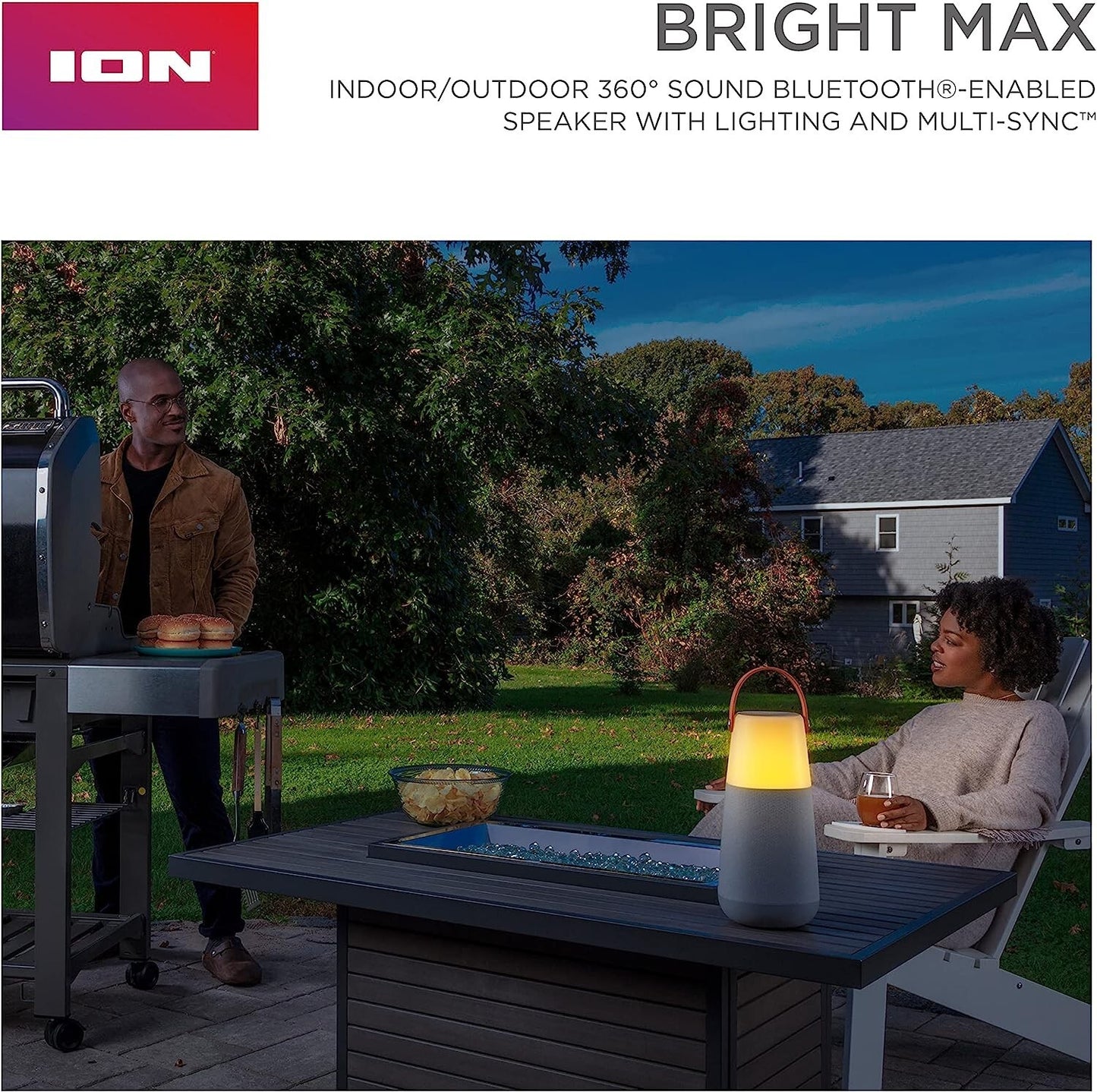 360 Ion Audio Bright Max IndoorOutdoor Degree Bluetooth Speaker