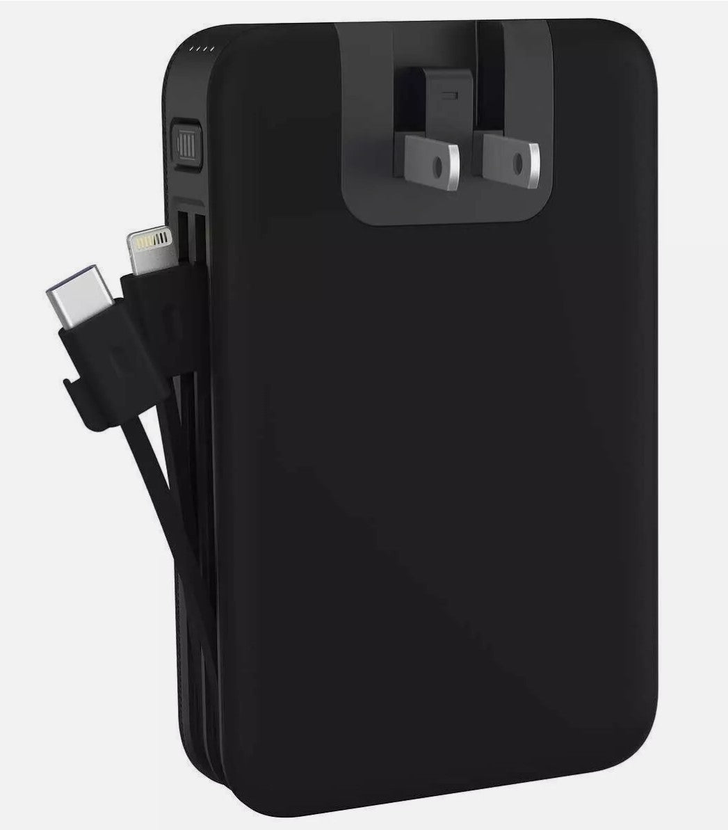 MyCharge PowerHub 10Ah Portable Charger for iPhone & Samsung Integrated Cables