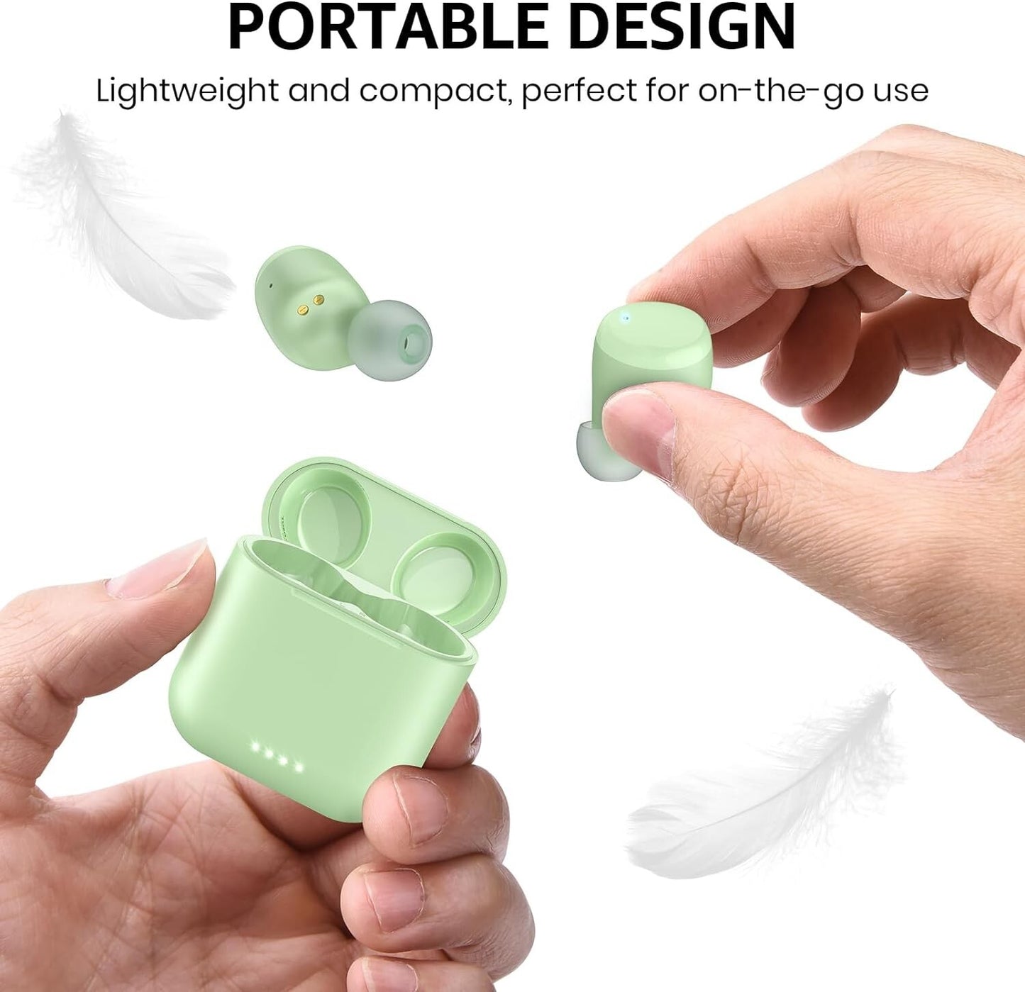 TOZO T6 WiFi Earbuds Bluetooth 53 Headphones Ergonomic Design In-Ear Headset