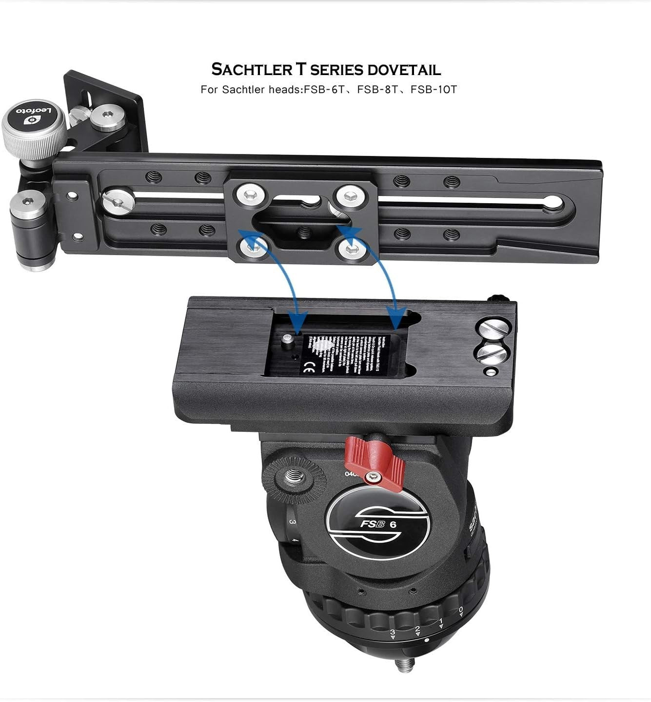 Leofoto VR-380 380mm Long Lens Support for Manfrotto/Sachtler Tripod Head