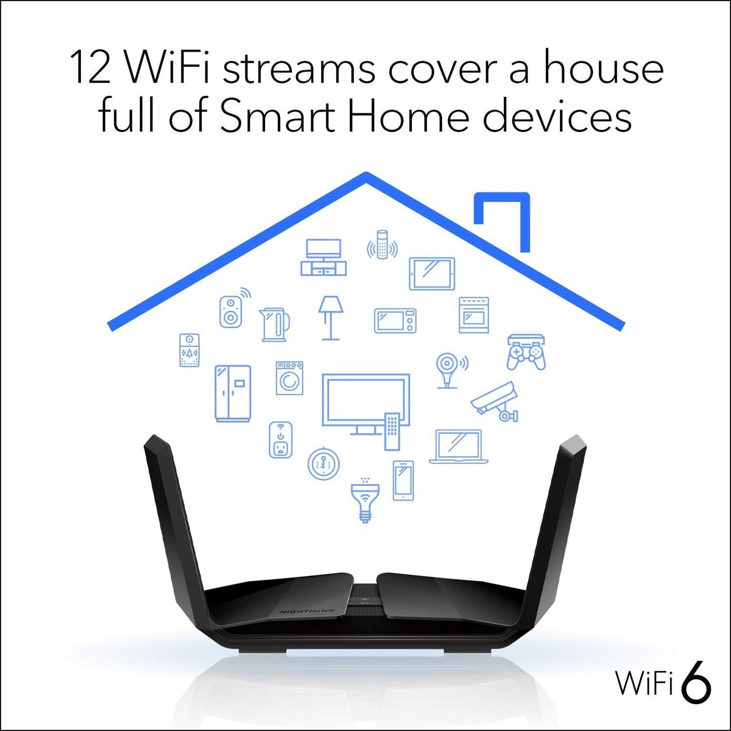NETGEAR RAX120 Nighthawk WiFi 6 Router Stream DualBand