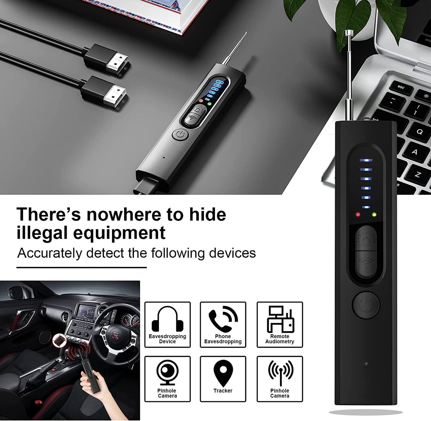 WGP Hidden Camera Detectors, Hidden Devices/Bug/Anti Spy/Listing Device/GPS