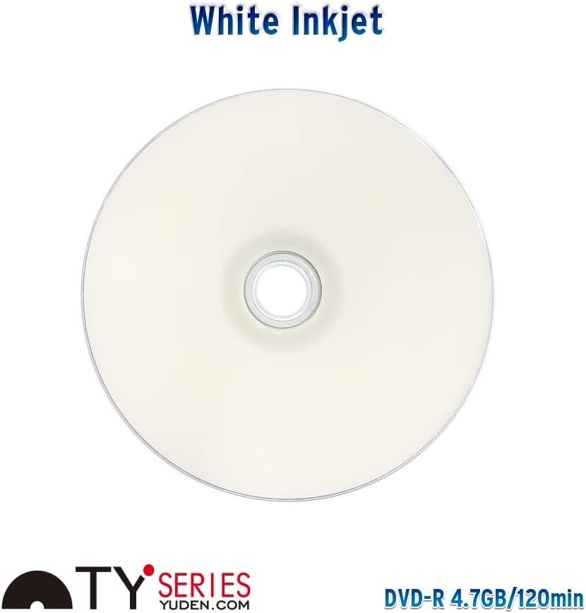 PlexDisc TY DVD-R 16X 4.7GB White Inkjet Hub Printable 50pk Cake Box