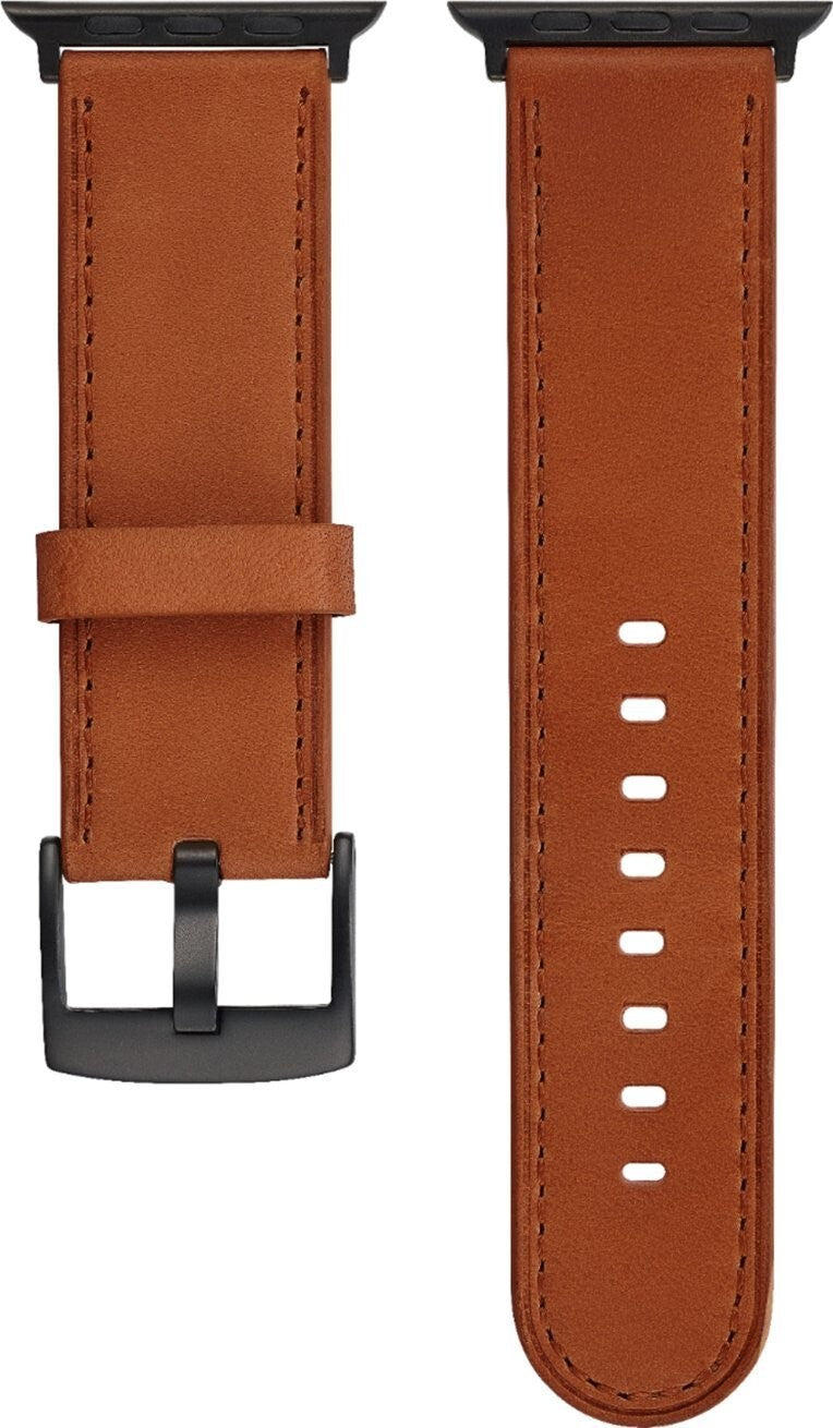 PT-AWB42PYL Platinum Genuine Leather Watch Strap 42mm44mm Papaya