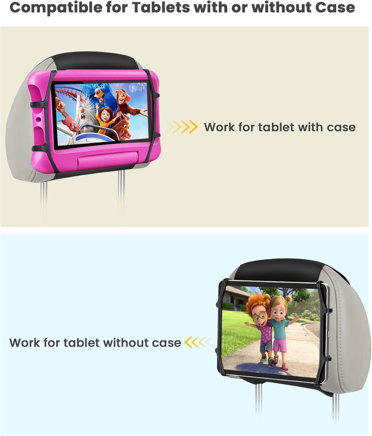 Car Tablet Holder Uni  Ipad Holders Car Mount Headrest for All 7-12.9" Tablets