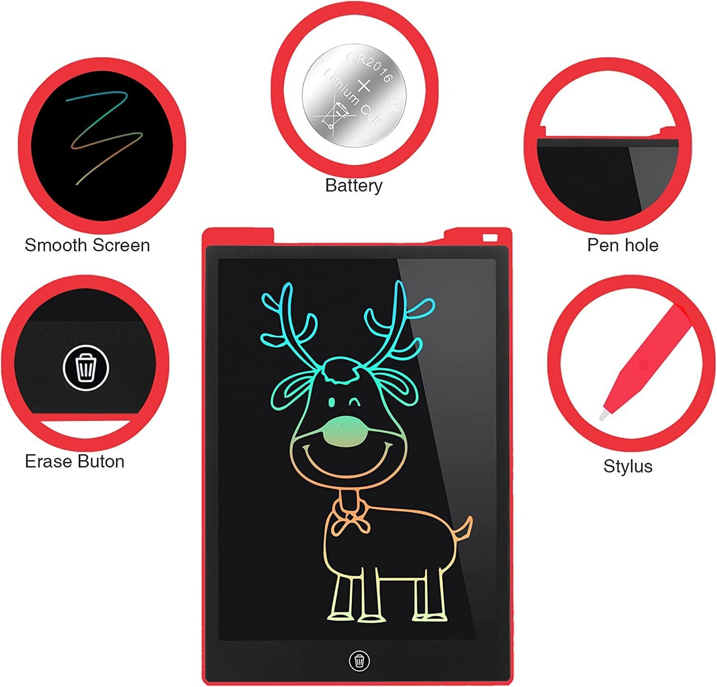 LEYAOYAO LCD Writing Tablet 12Inch Kids Toys Learning Drawing Board Birthday Gif