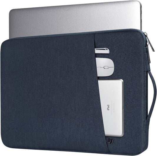 Blue Laptop Sleeve 15.6" Fits HP Pavilion, Dell Inspiron, Lenovo Chromebook Case