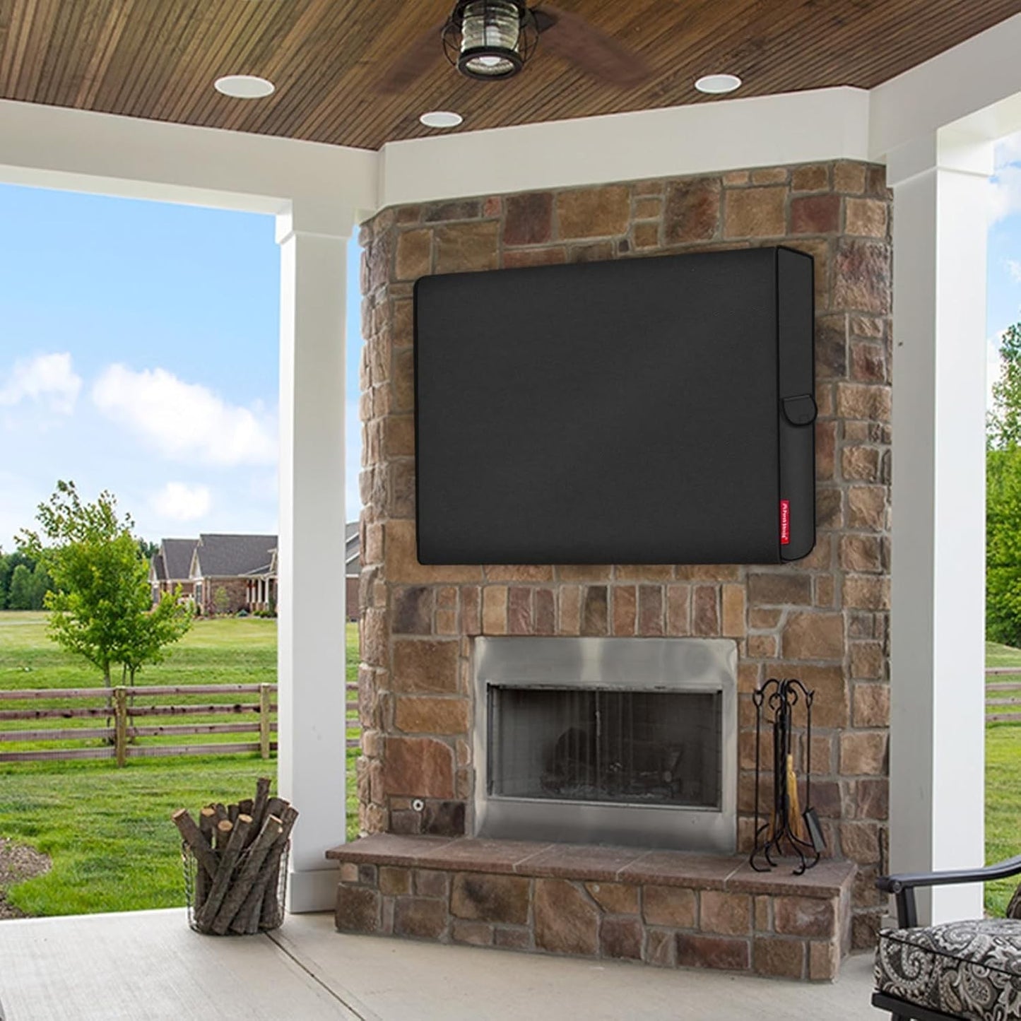 Porch Shield Outdoor TV Cover 34–39" Weatherproof Protector – Black