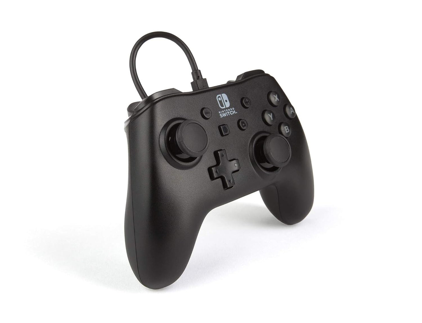 USB PowerA Nintendo Switch Wired Controller Black Detachable 10ft Cable