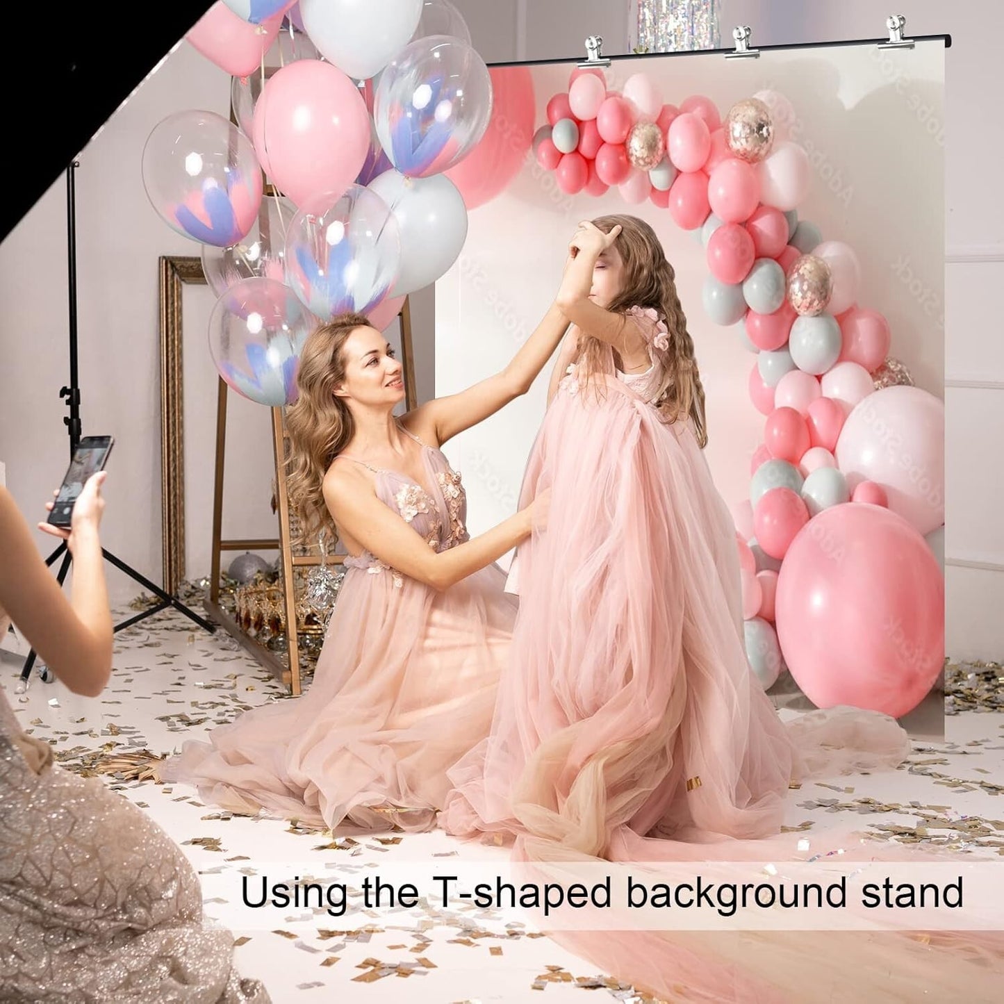 LINCO Lincostore Zenith Portable TShape Background Backdrop Stand Kit 5x67ft