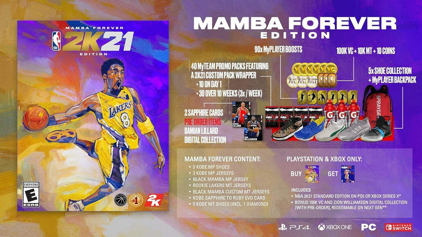NBA 2K21 Mamba Forever Edition PlayStation 4