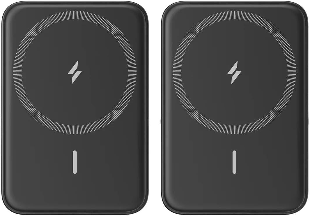 Anker Charger MagGo 5KmAh Magnetic Wireless Power Bank iPhone w/Kickstand 2 PACK