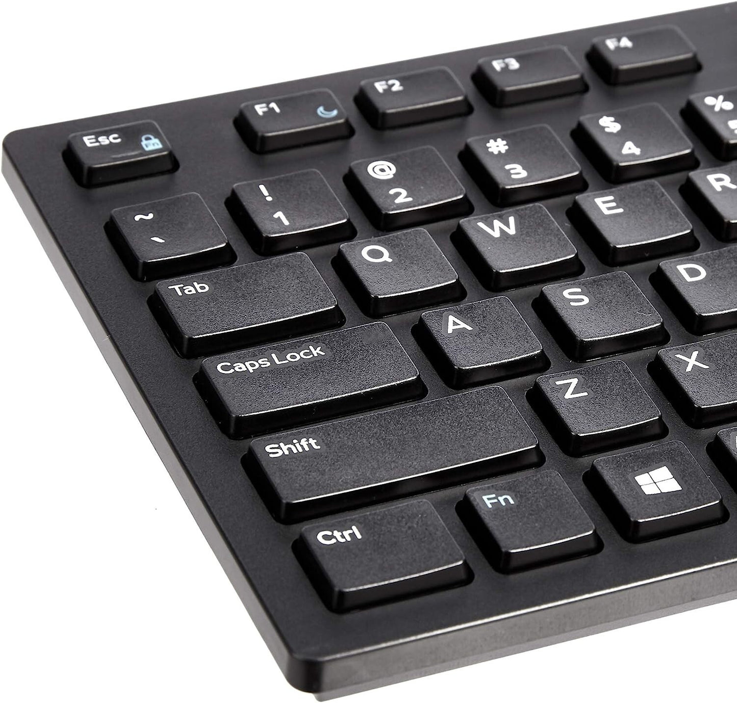 USB QWERTY Amazon Basics LowProfile Wired Keyboard US Layout Matte Blac