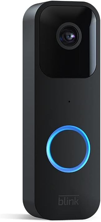 Blink Video Doorbell System (Black) – HD, 2-Yr Battery, Sync Module Core Include