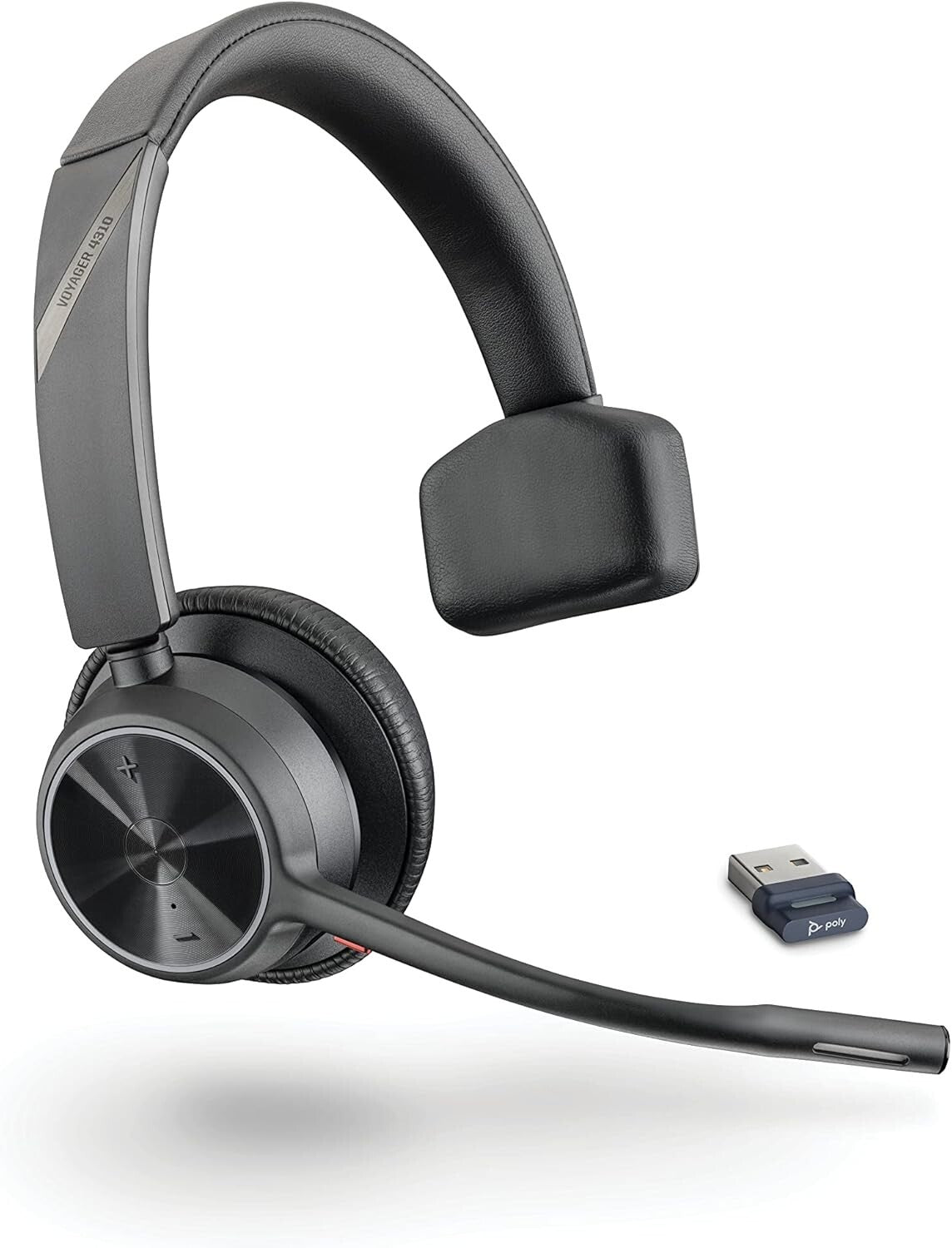 4310UC Poly Voyager Wireless Bluetooth Headset Plantronics SingleEar Boom Mic