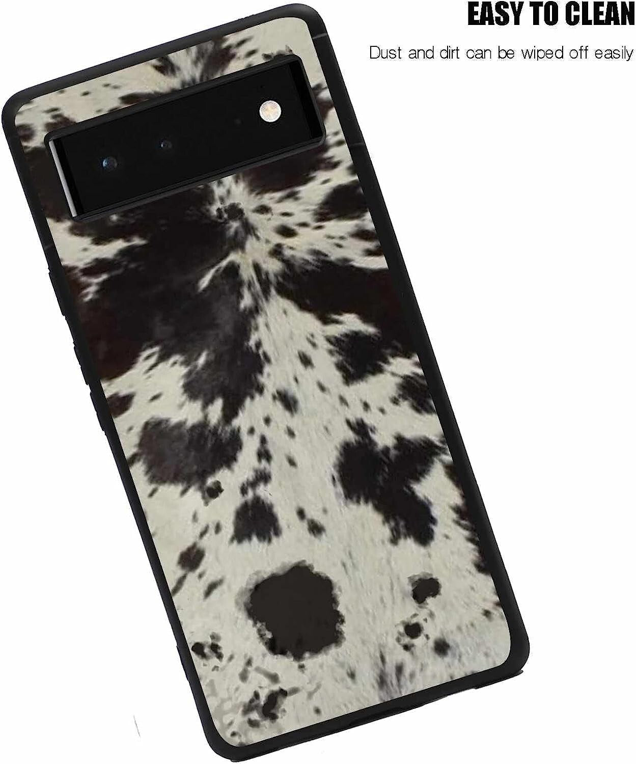 2021 Compatible Google Pixel 6 Cowhide Brown Western Animal Print