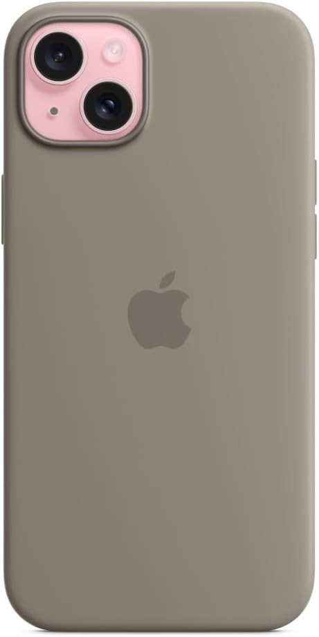 Apple Silicone Case with MagSafe for iPhone 15 Plus - Clay