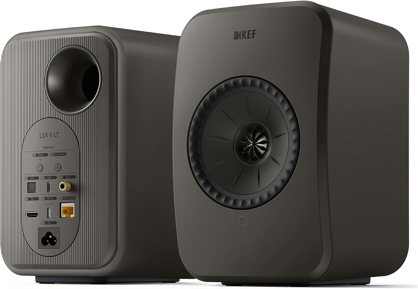 KEF LSX II LT Wireless HiFi Speakers Pair Graphite Grey