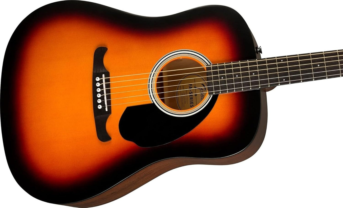 Fender FA-125 Dreadnought Pack – Sunburst Guitar + Stand, Tuner, Picks, Strings