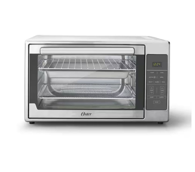 Oster 1700W Digital Air Fryer Toaster Oven – XL, Stainless Steel, Multi-Function