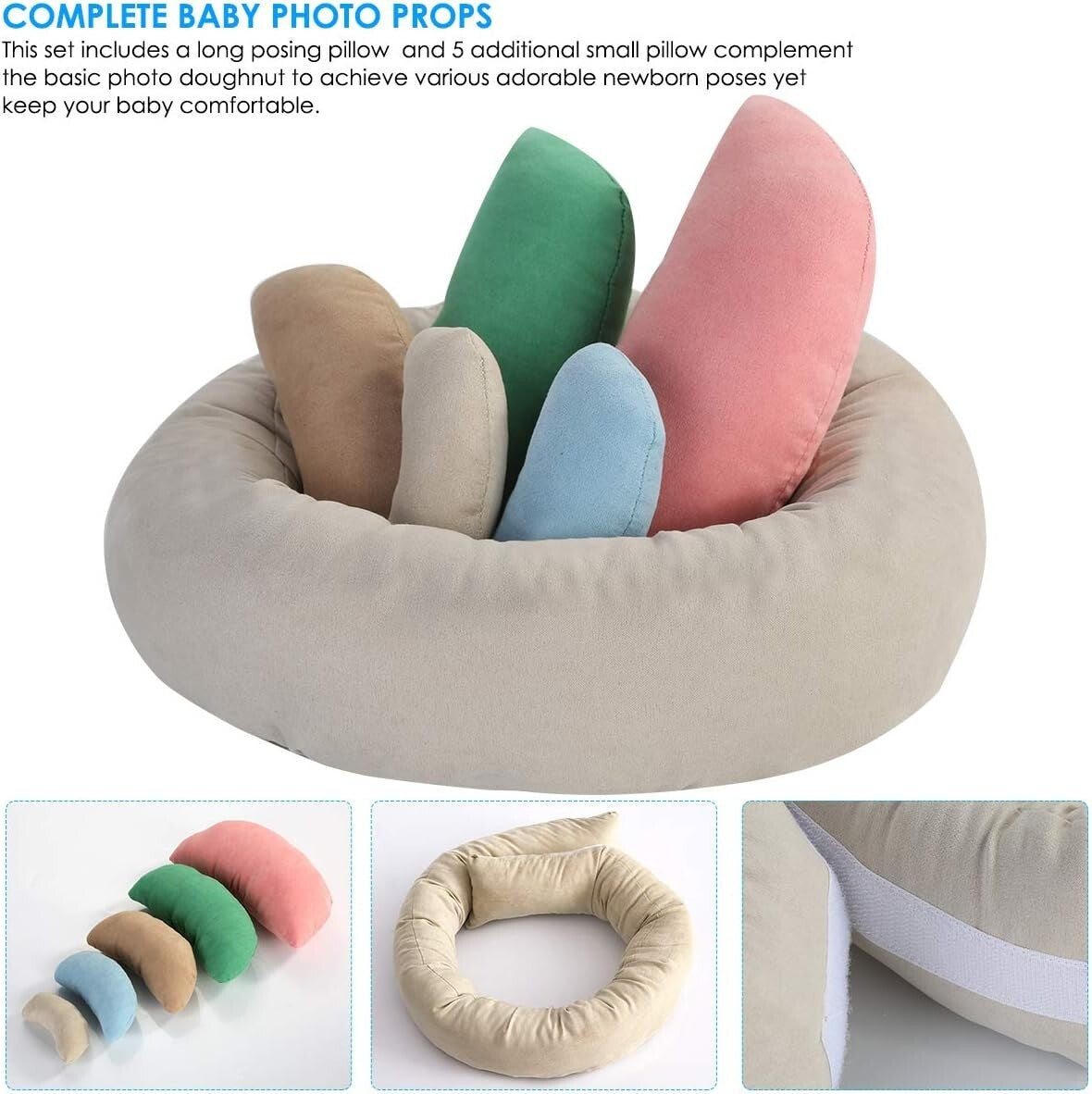 DIY Oenbopo Newborn Photography Props Bundle Baby Photography Basket Pictures