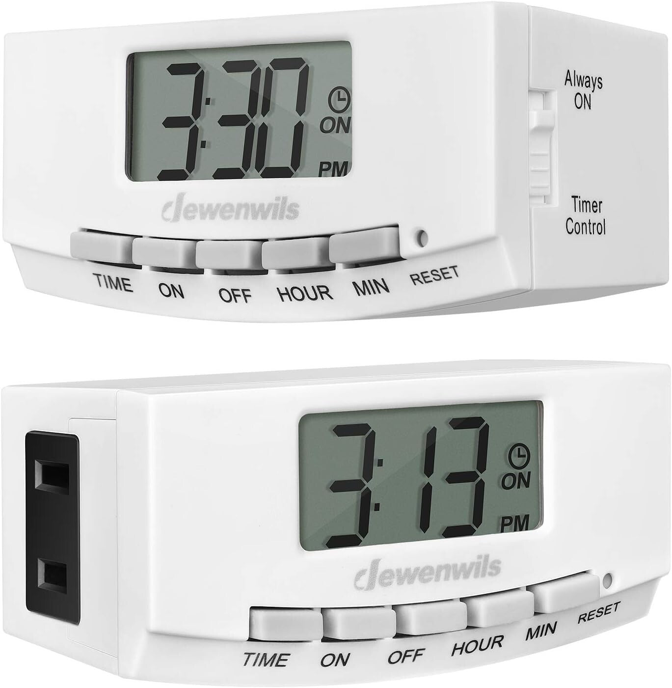 DEWENWILS Digital Timers Electrical Outlets 24 Hr Programmable Digital Timer
