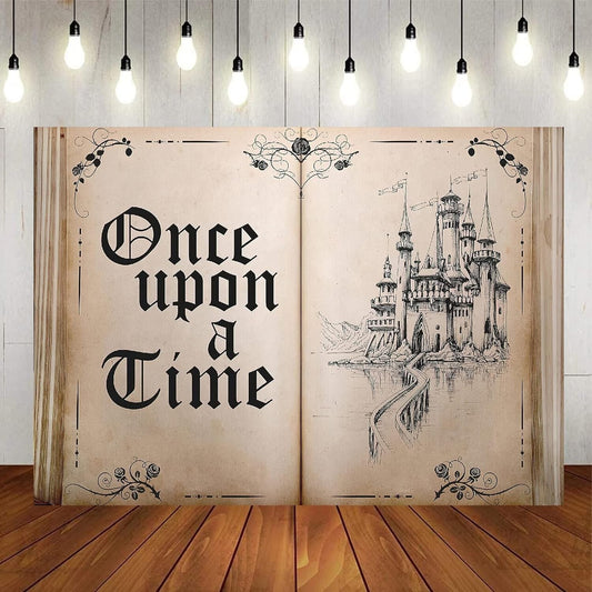 Backdrop Romantic Fairy Tale Once Upon a Time Ancient Castle Princess 7x5FT