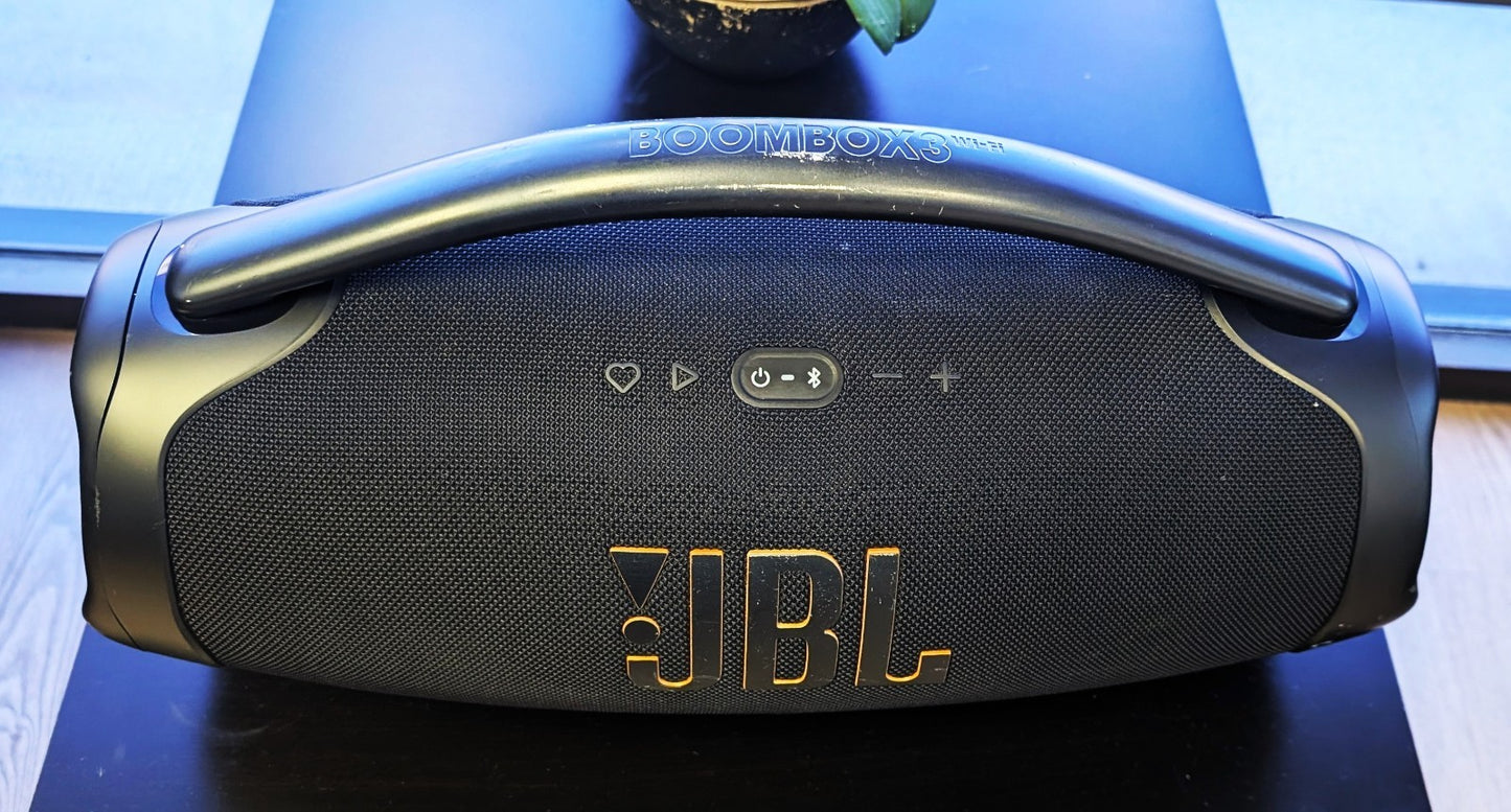 JBL Boombox 3 Wi‑Fi Bluetooth Speaker Portable Wireless Waterproof – Black