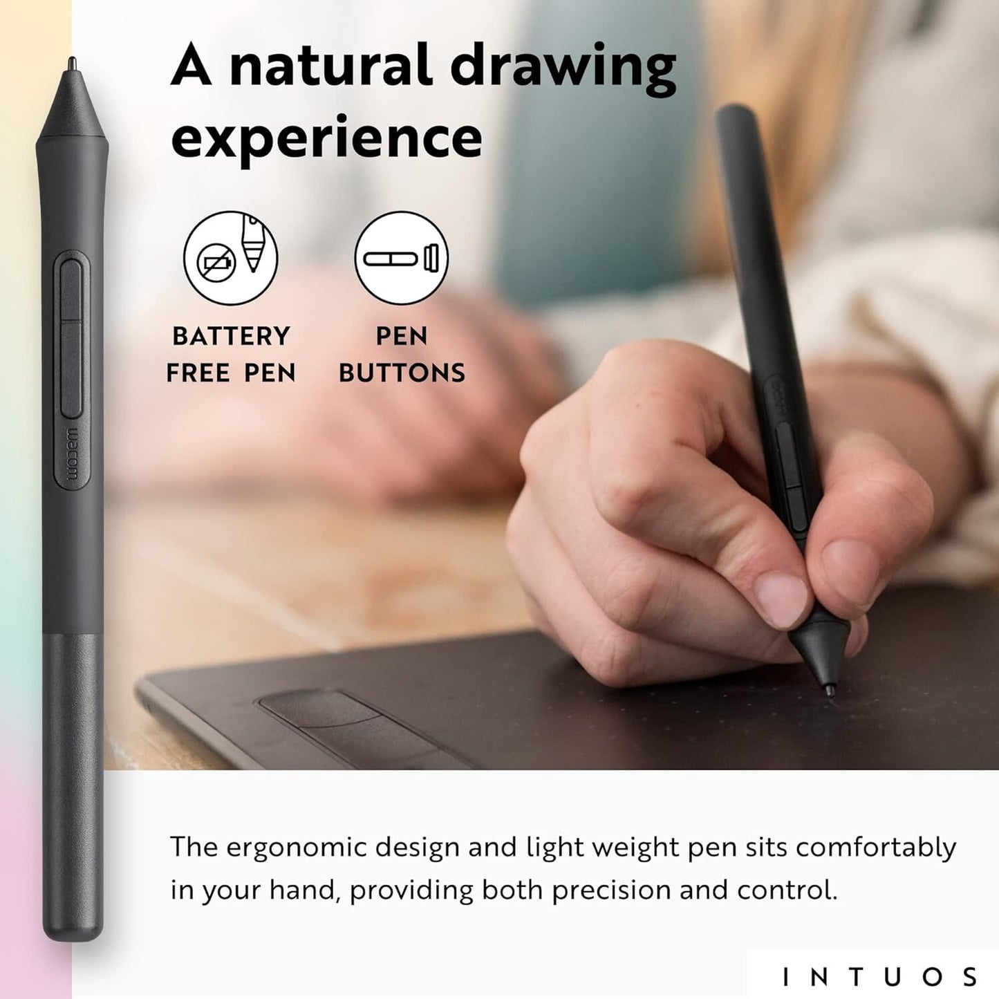 Wacom Intuos Wireless Graphic Drawing Tablet Portable Teachers Pistachio