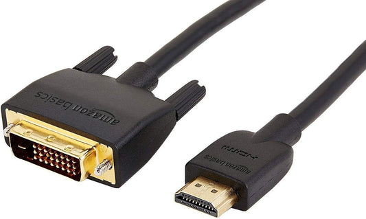 HDMI DVI Amazon Basics to Adapter Cable BiDirectional 1080p Black 1 Pack