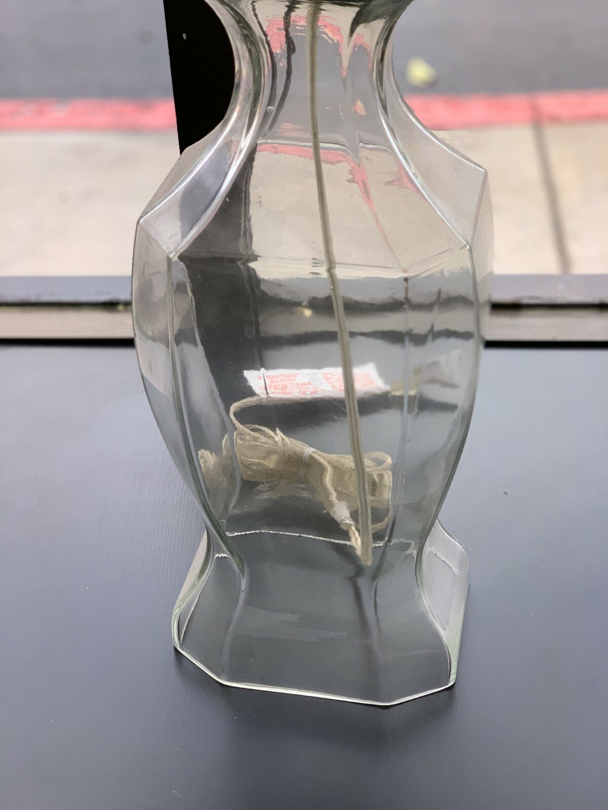 Safavieh Glass Oval Table Lamp 26x18x10