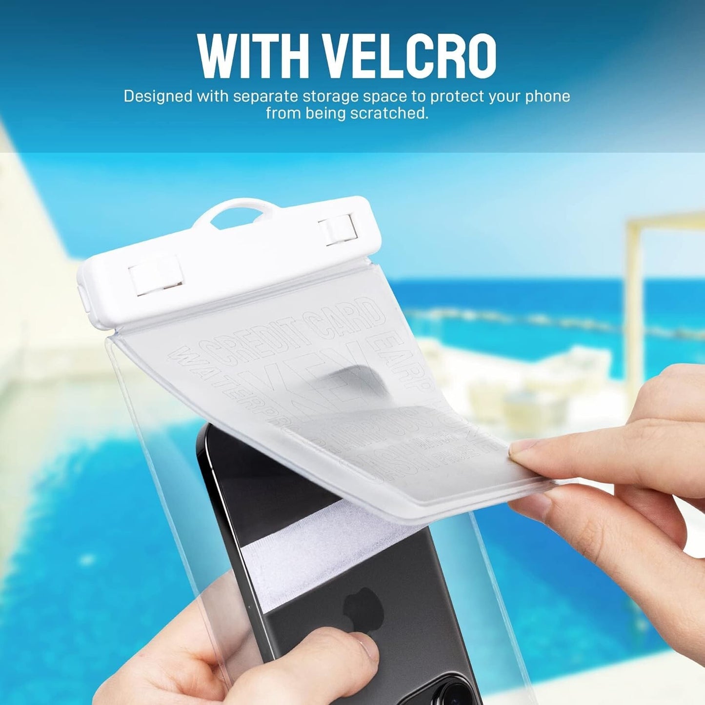 Seawisp Universal Waterproof Phone Pouch Double Space Clear