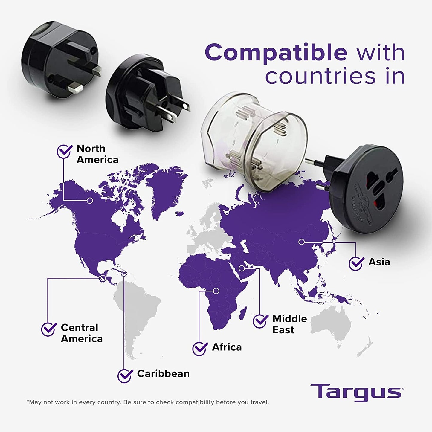 APK01US Targus World Power Travel Adapters Black