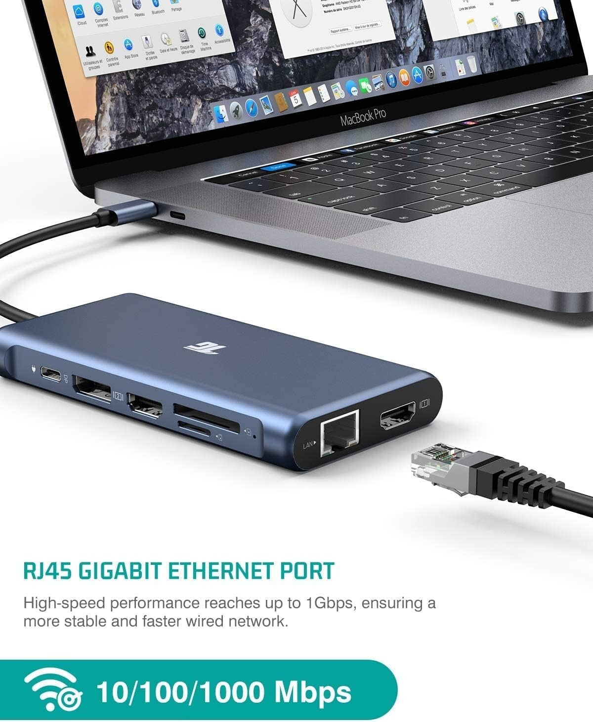 USB USB C Laptop Docking Station Dual Monitor 12 in 1 C Hub Adapter Triple D