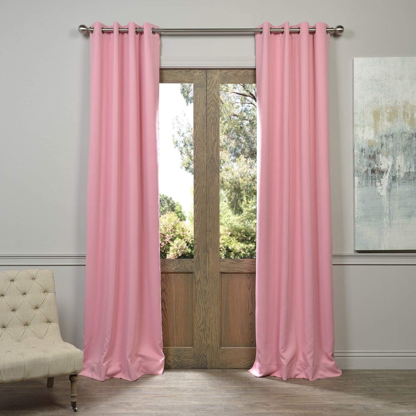 BOCH-201305-108 Half Price Drapes Blackout Curtain Precious Pink