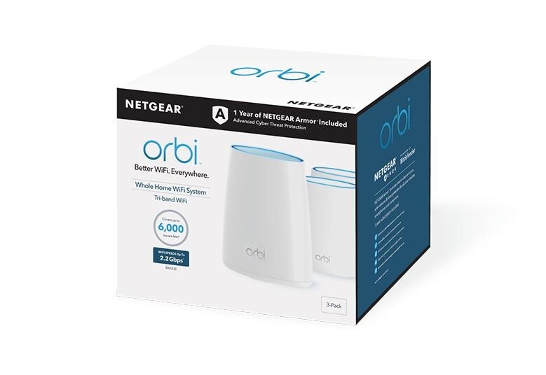 NETGEAR RBK43S Orbi TriBand Whole Home WiFi System