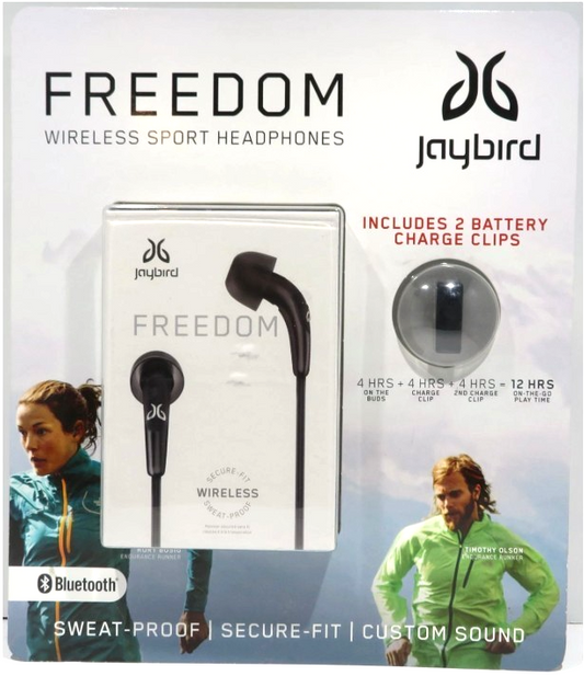 Jaybird Freedom Sport Headphones – Wireless, Black, Sweatproof