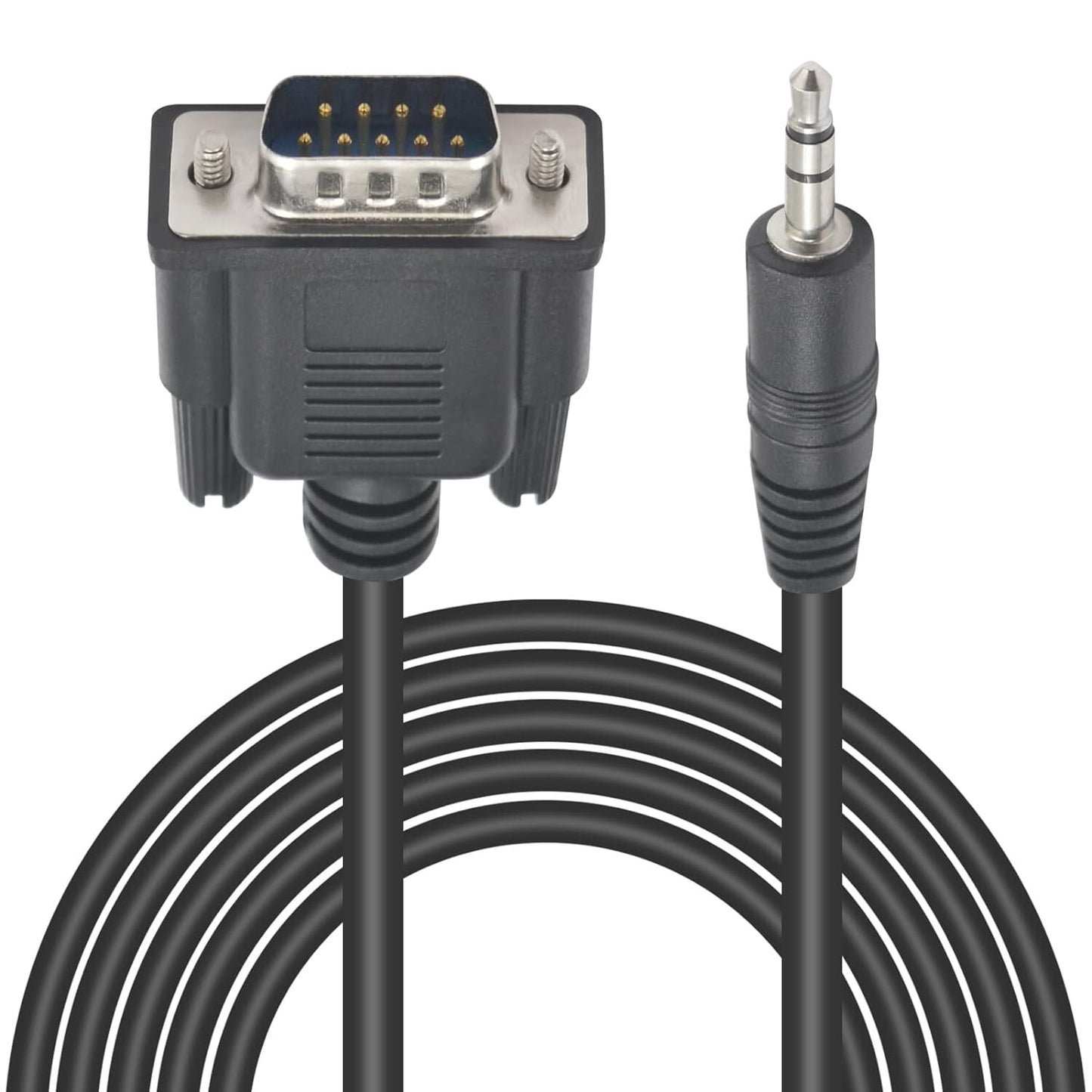 DB9 DB9 Poyiccot to 35mm Serial Cable 6feet 18m Male to 35mm Male Serial Ca