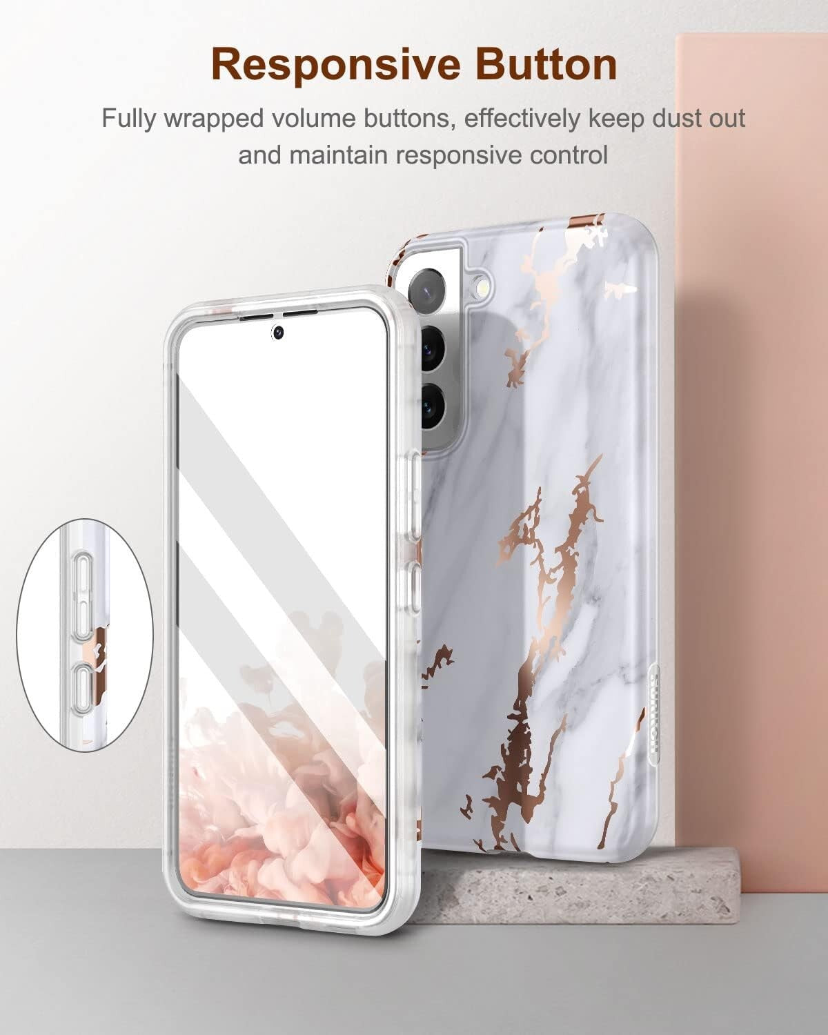 Samsung S22 Galaxy Plus Builtin Screen Protector Full Body Shockproof
