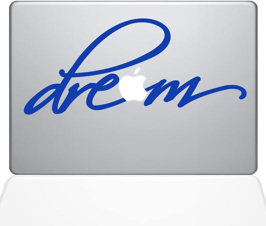1654-MAC-13X-DB Decal Guru Dream Decal Vinyl Sticker Dark Blue 13 MacBook